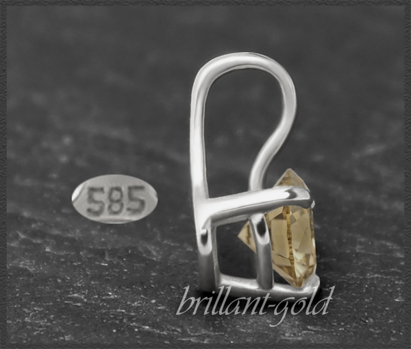 Brillant Anhänger 585 Gold; 0,33ct; VS2